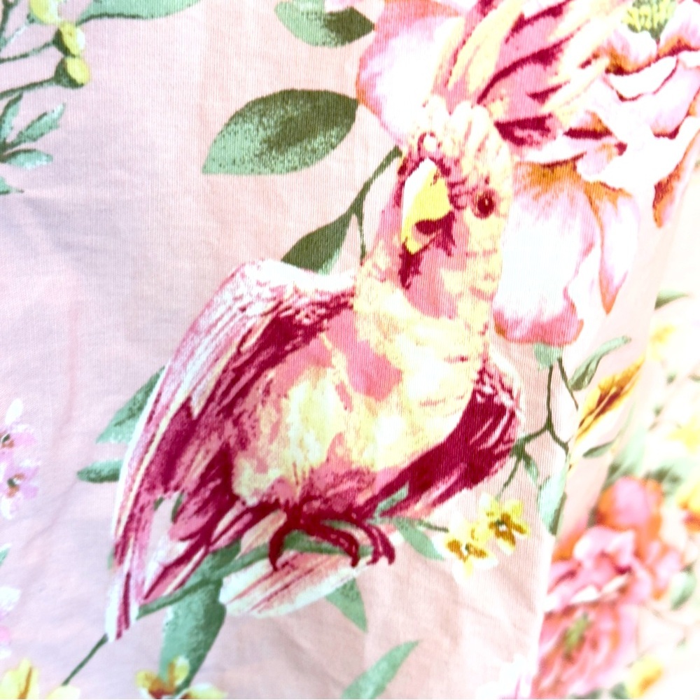 New Joie Woman’s Pink Floral Midi Summer Dress Size XL - Picture 7 of 13